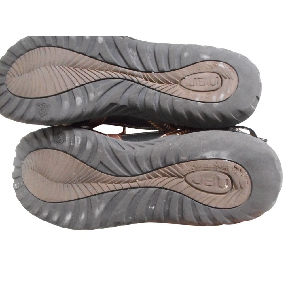 JBU Jambu Sz 9.5 Charley Strappy Sandals Vegan / Leather hook loop close Black - Picture 10 of 12